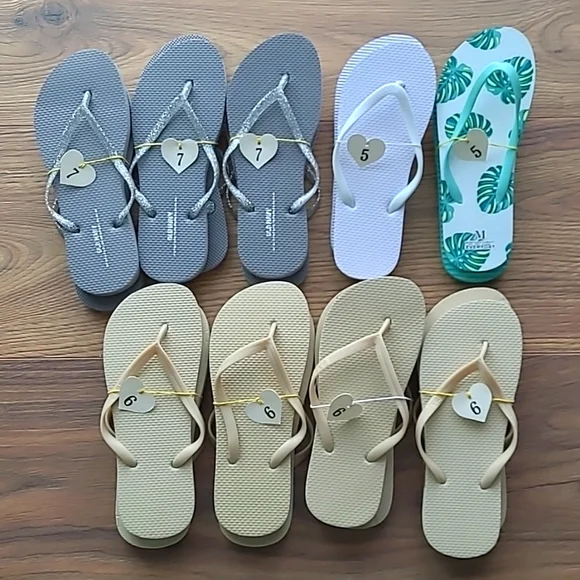 GAP Shoes Lot Of Pairs Flip Flops For Wedding Reception With